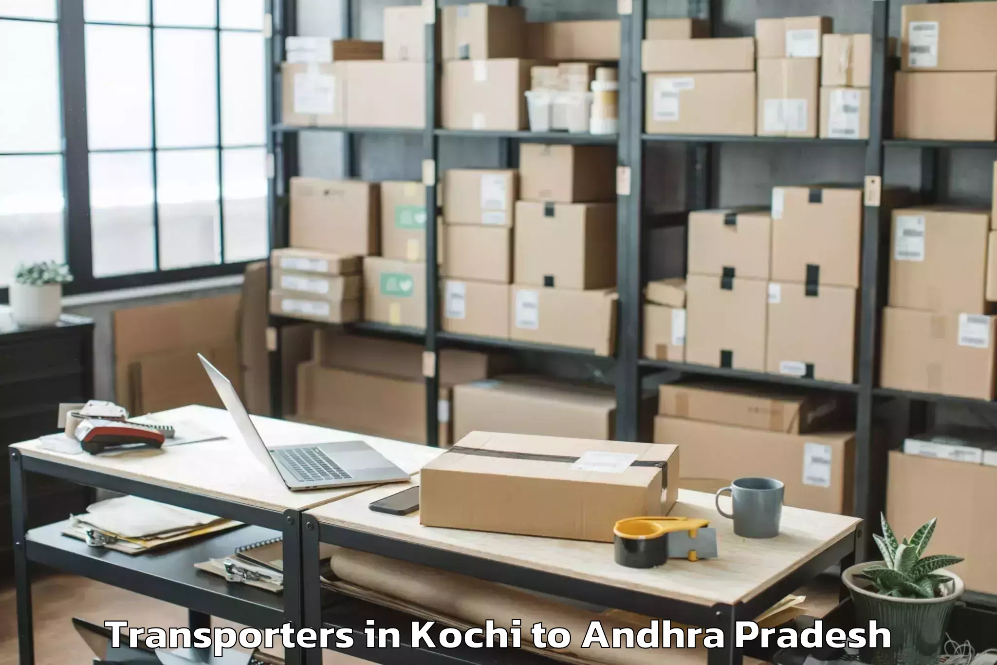 Book Kochi to Chirala Transporters Online